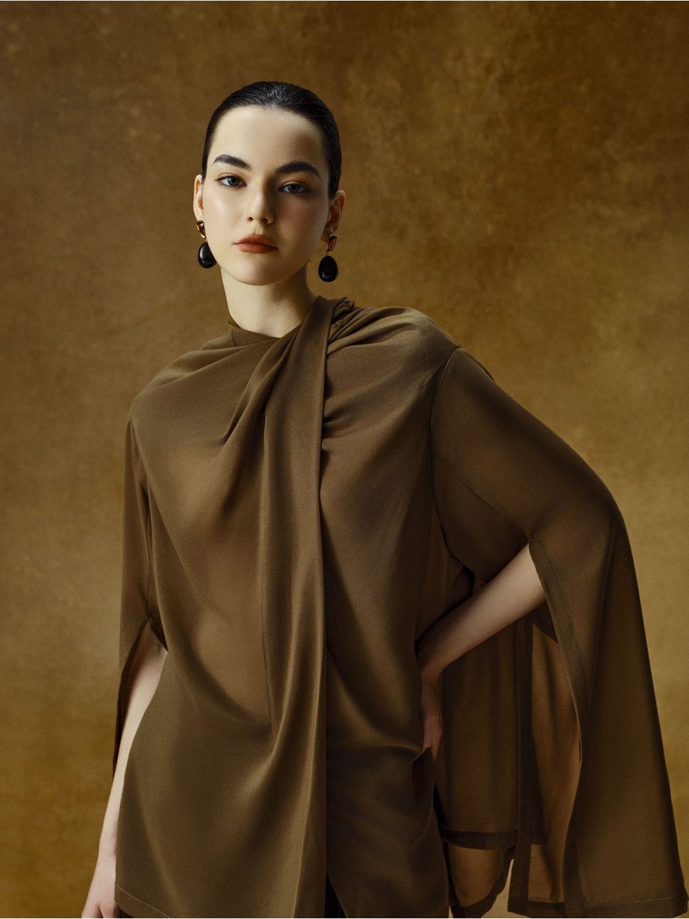 Draped Cape Top